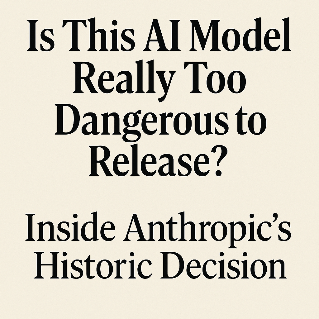 Is This AI Model Really Too Dangerous to Release? Inside Anthropic's Historic Decision