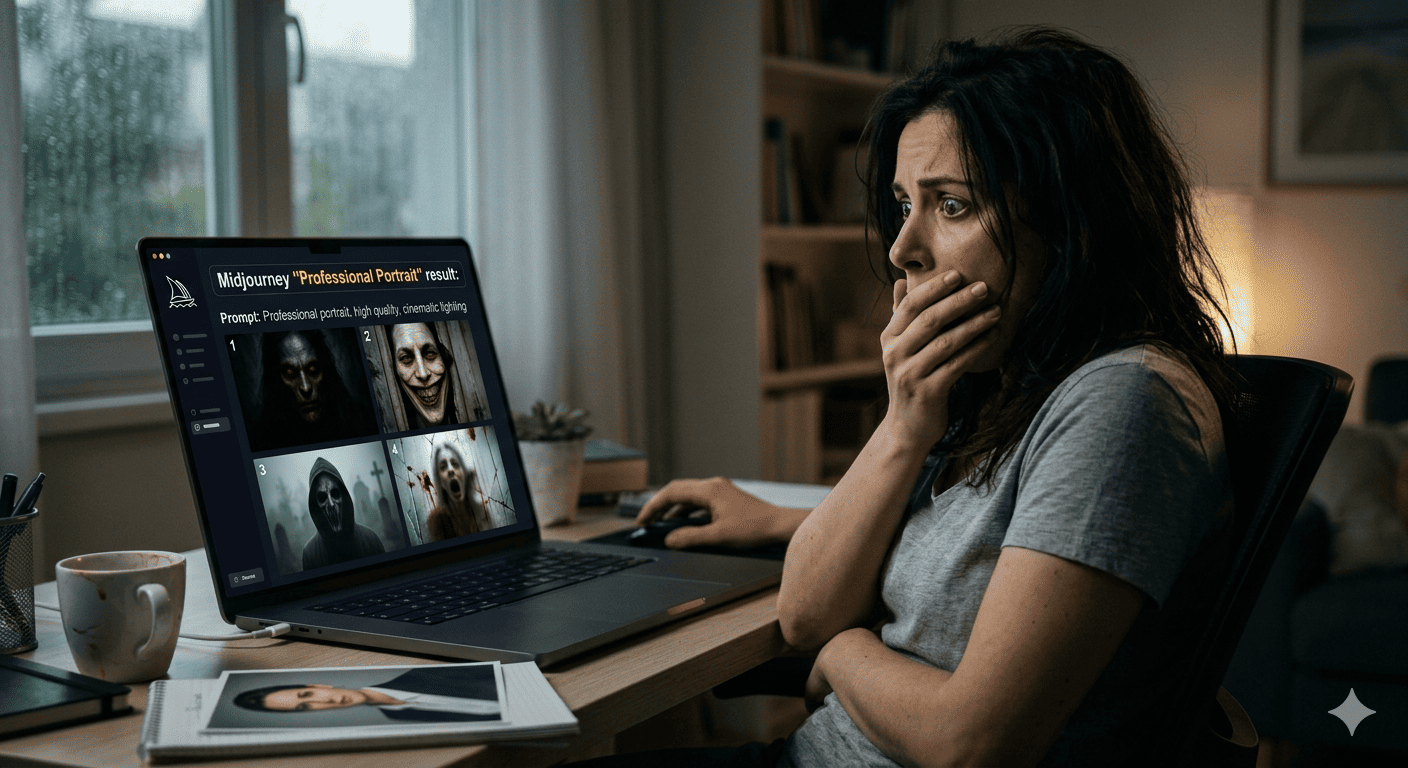 The Time I Asked Midjourney for a "Professional Portrait" and Got a Horror Movie
