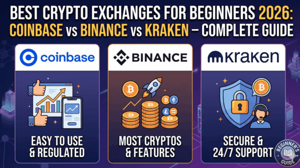 Best Crypto Exchanges for Beginners 2026: Coinbase vs Binance vs Kraken – Complete Guide