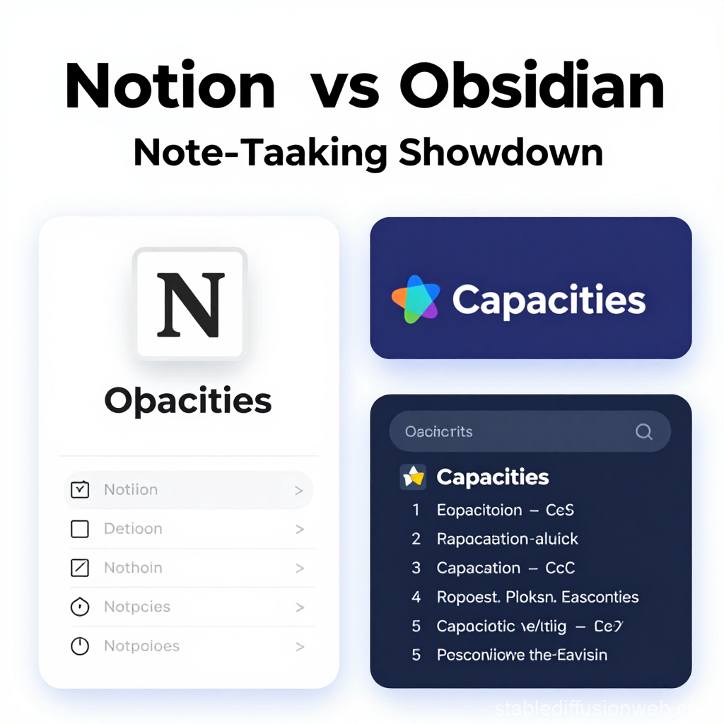 Notion vs Obsidian vs Capacities: The Ultimate 2026 Note-Taking Showdown