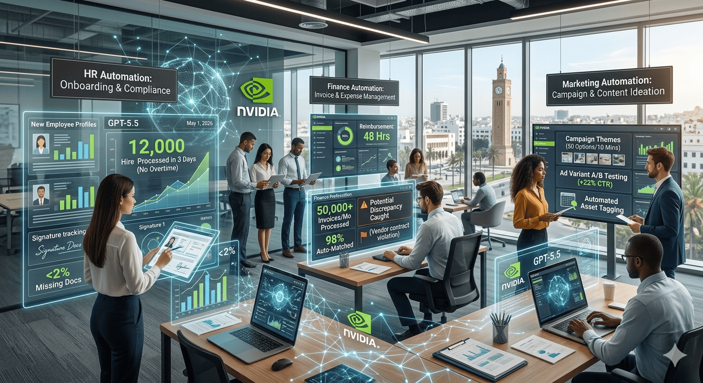 How NVIDIA Uses GPT-5.5 to Automate HR, Finance & Marketing Workflows (No Technical Skills Required)