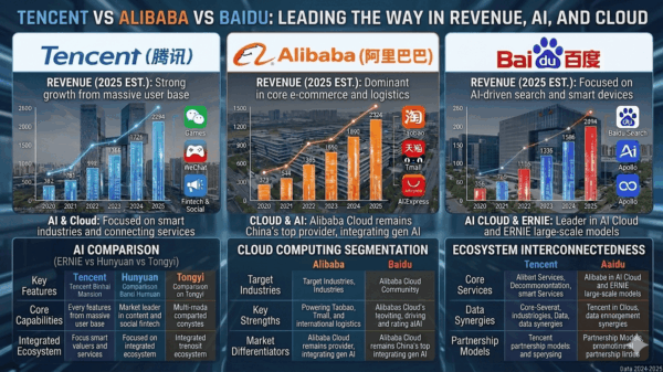 Tencent vs Alibaba vs Baidu: Who Wins in Revenue, AI, and Cloud?