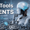 Collage of 10 free AI tool logos including NotebookLM, ModelScope, Goblin Tools, and Suno on a dark background