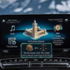 Mercedes MBUX Superscreen dashboard showing the AI virtual assistant with the living star avatar on the central display