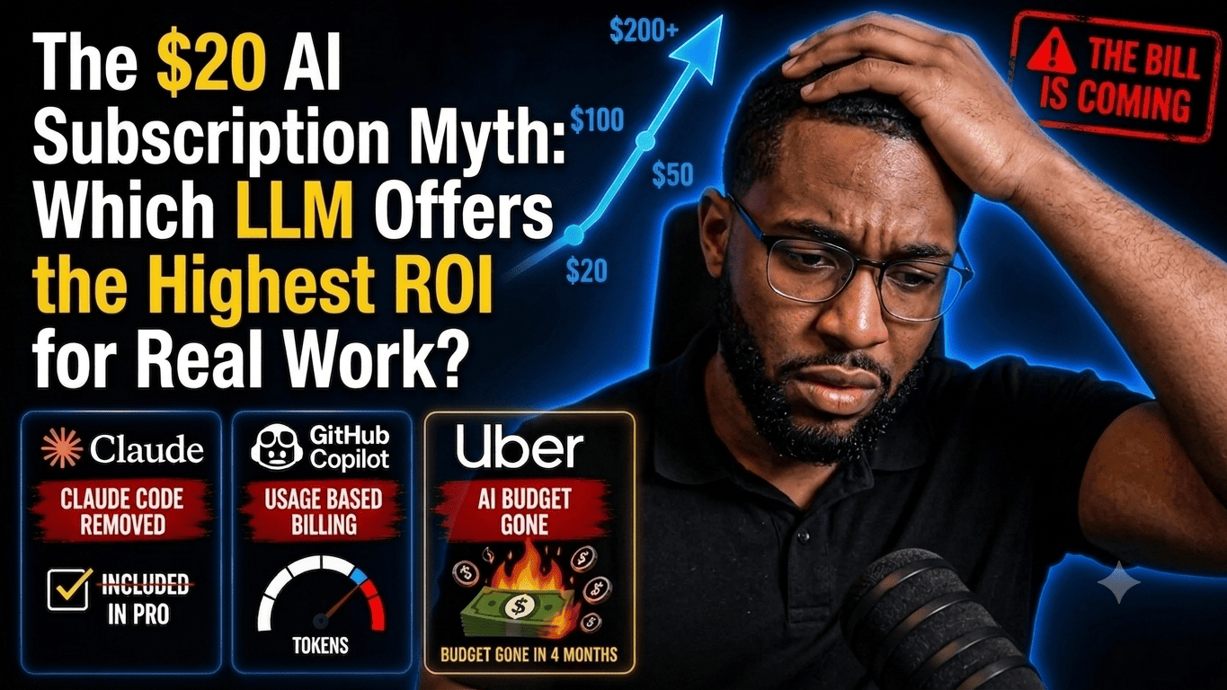 The $20 AI Subscription Myth: Which LLM Offers the Highest ROI for Real Work?