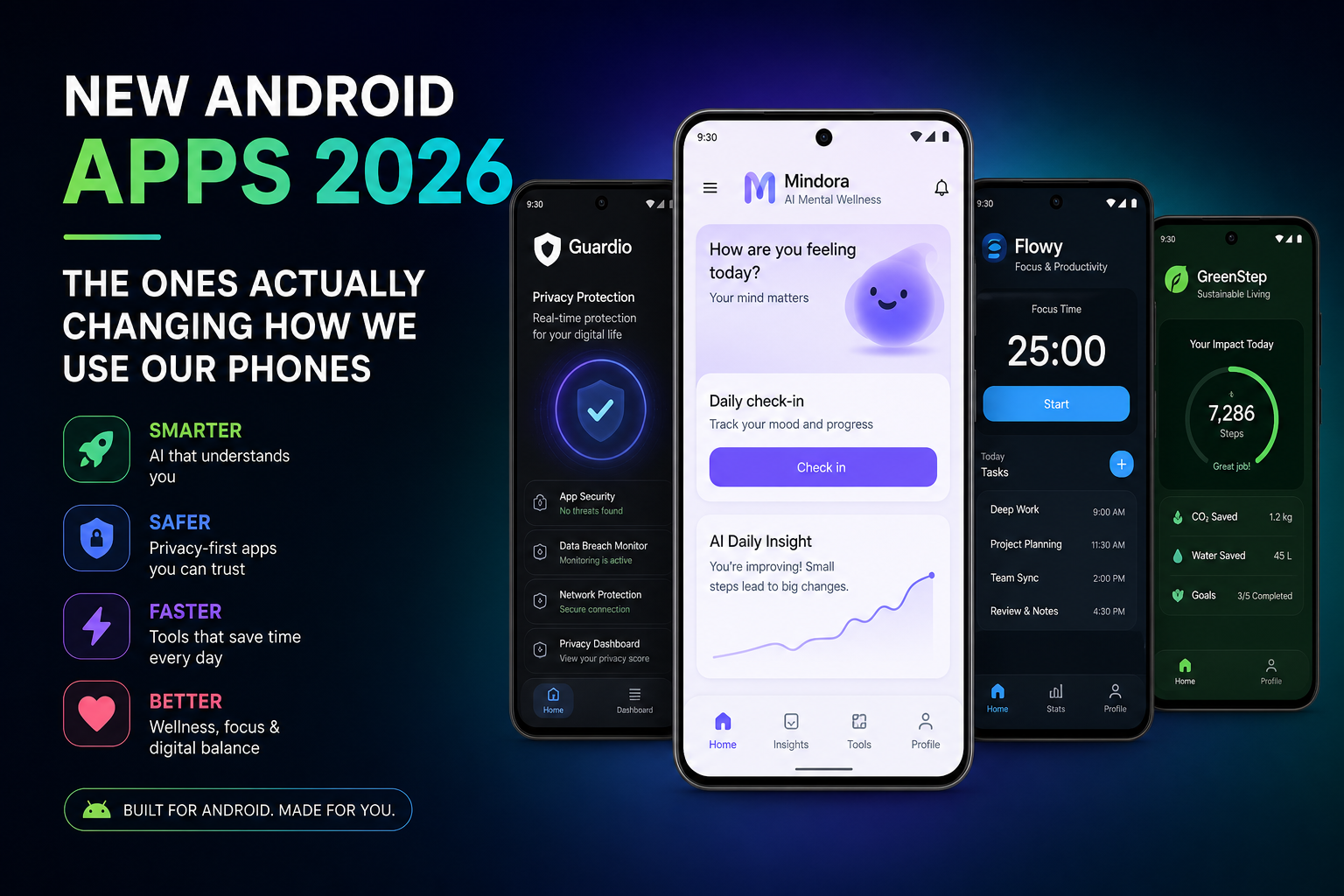 new android apps 2026, best android apps 2026, innovative android apps, android 17, gemini android assistant, openclaw android app, android ai agents, android security 2026, android xr, on-device ai apps, android automation apps / tasker, live threat detection android,