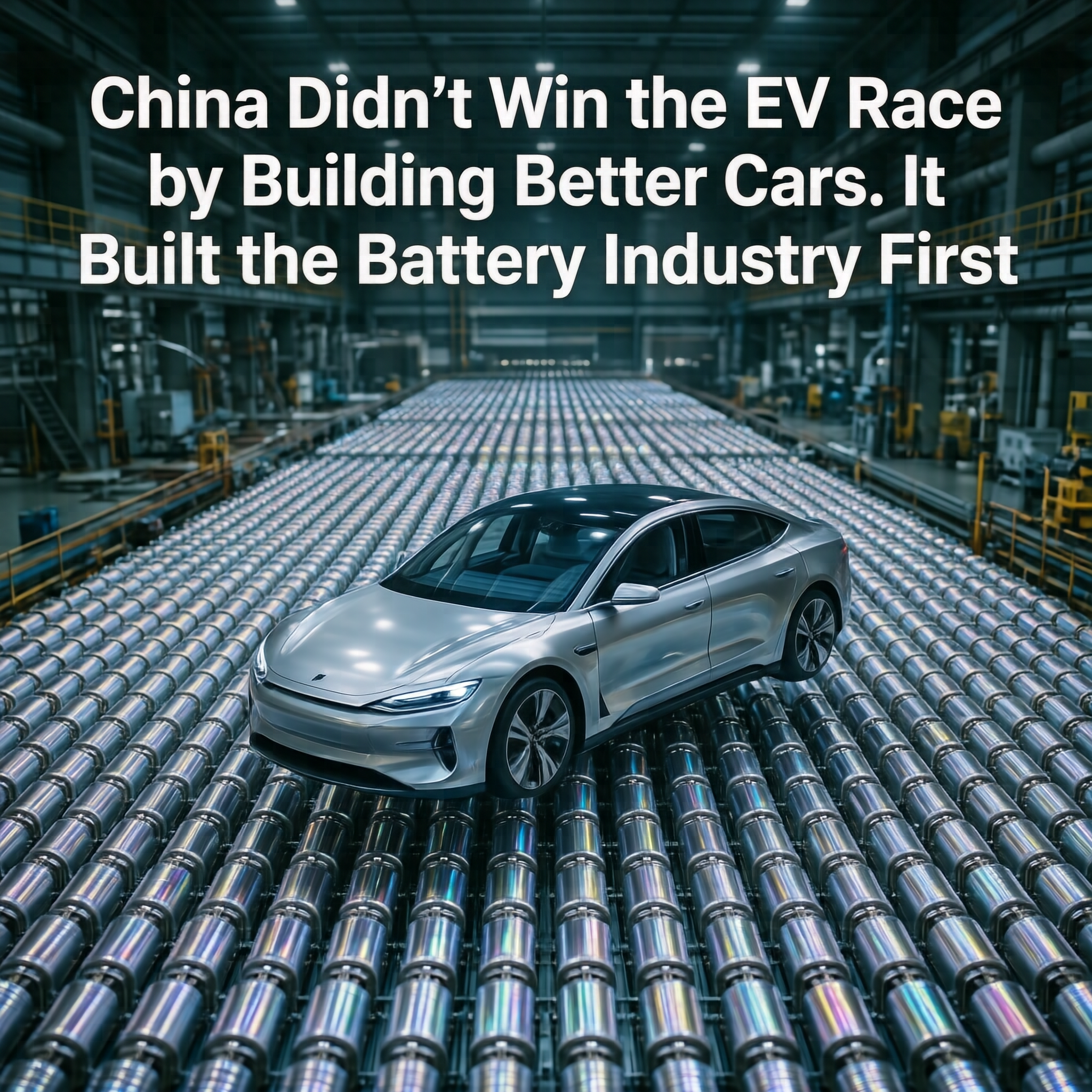 China Didn't Win the EV Race by Building Better Cars. It Built the Battery Industry First
