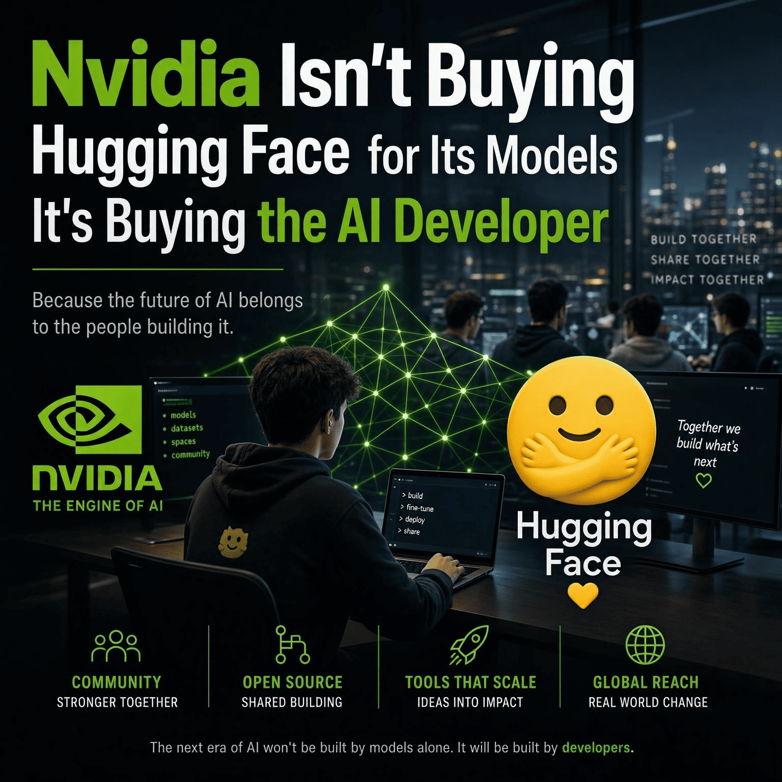 Nvidia Isn't Buying Hugging Face for Its Models It's Buying the AI Developer