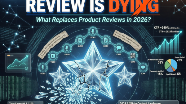 what replaces product reviews, affiliate reviews dying 2026, product reviews 2026 trends, FTC fake reviews rule, AI search impact on reviews, first-hand content marketing, affiliate marketing future,