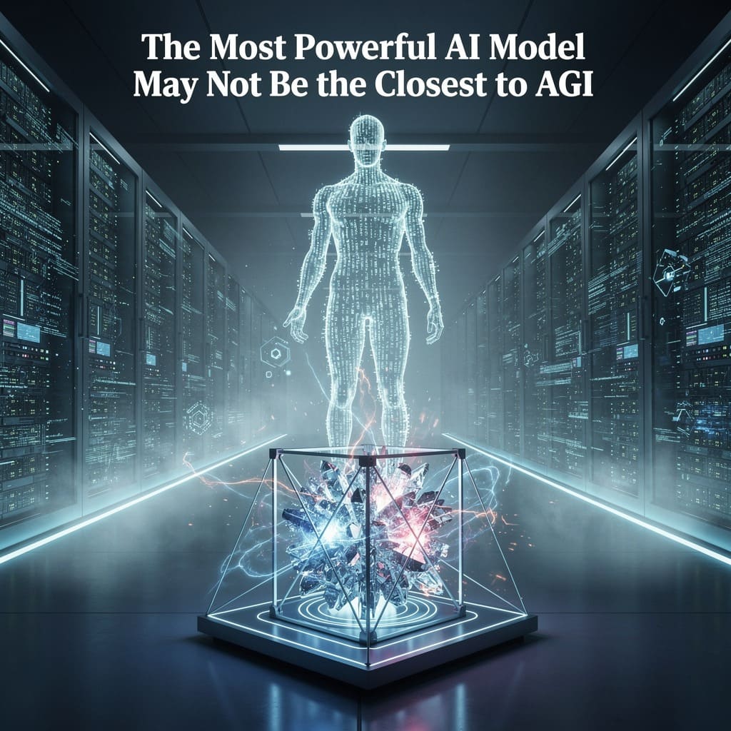 The Most Powerful AI Model May Not Be the Closest to AGI